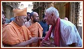 Swamishri blesses devotees