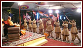Youths perform a traditional dance