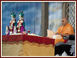 Swamishri engaged in his morning puja