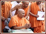  Skit presentation before Swamishri at Smruti Mandir pradakshina 