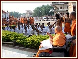 Skit presentation before Swamishri