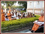 Skit presentation before Swamishri