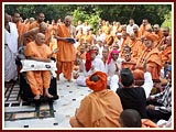  Skit presentation before Swamishri at Smruti Mandir pradakshina 