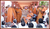  First Stambha Pujan for BAPS Shikharbaddh Mandir, Mahuva
