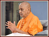   Swamishri engaged in his morning puja