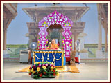   Swamishri engaged in his morning puja