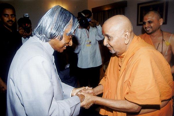 HE APJ Abdul Kalam’s dialogue with HDH Pramukh Swami Maharaj 11 September 2006, Swaminarayan Akshardham, New Delhi  