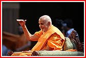 Sadhu Initiation Ceremony - Swamishri in a jovial mood