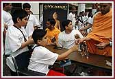 Balaks receive convention mementos from saints 	