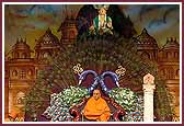 Swamishri at the Kirtan Bhakti Din Assembly 