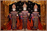  Colourful garments offered to the sacred images of Dham, Dhami and Mukta