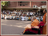 Pramukh Swami Maharaj in Ahmedabad, 25 April 2010 