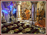 Annakut Celebration with Pramukh Swami Maharaj<br>Gondal<br>6 November 2010 - 
