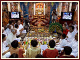 Annakut Celebration with Pramukh Swami Maharaj<br>Gondal<br>6 November 2010 - 