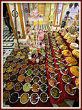 Annakut Celebration with Pramukh Swami Maharaj<br>Gondal<br>6 November 2010 - 