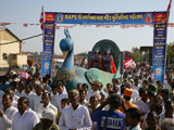  The grand murti-pratishtha procession