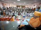  Swamishri performs pratishtha rituals of murtis for several BAPS hari mandirs