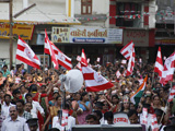  The grand murti-pratishtha procession