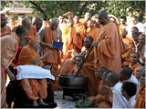 Skit presentations before Swamishri 