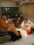 Swamishri engaged in darshan of hindolas made by kishores and kishoris