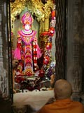 Swamishri engaged in darshan of Thakorji