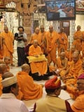 A skit presentation before Swamishri 