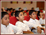 The Swaminarayan Sampraday: 1781 Delegates watch and participate in the evening program 