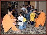 The Swaminarayan Sampraday: 1781 Delegates arrive at the registration booth
