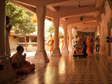  Swamishri on the way for Thakorji's darshan