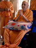  Swamishri engaged in darshan of Thakorji