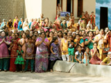  Devotees engaged in darshan of Swamishri