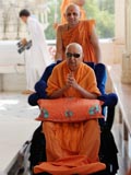 Swamishri in the mandir pradakshina