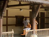  Swamishri on the way for Thakorji's darshan