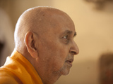  Swamishri engaged in darshan of Thakorji