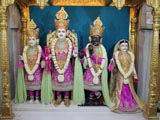  Shri Mukund Brahmachari, Shri Harikrishna Maharaj, Shri Gopinath Dev and Shri Radhikaji