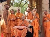  Swamishri in the Smruti Mandir pradakshina