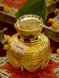  Kalashas filled with various materials for abhishek