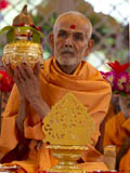  Senior sadhus engaged in patotsav mahapuja rituals