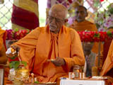  Senior sadhus engaged in patotsav mahapuja rituals