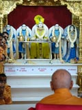  Swamishri engaged in darshan of Thakorji