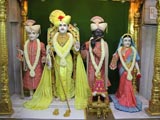  Shri Mukund Brahmachari, Shri Harikrishna Maharaj, Shri Gopinath Dev and Shri Radhikaji