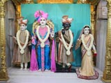  Shri Mukund Brahmachari, Shri Harikrishna Maharaj, Shri Gopinath Dev and Shri Radhikaji