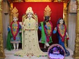  Shri Mukund Brahmachari, Shri Harikrishna Maharaj, Shri Gopinath Dev and Shri Radhikaji