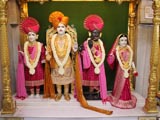  Shri Mukund Brahmachari, Shri Harikrishna Maharaj, Shri Gopinath Dev and Shri Radhikaji