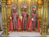  Bhagwan Swaminarayan, Aksharbrahman Gunatitanand Swami and Shri Gopalanand Swami adorned in chandan