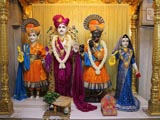  Shri Mukund Brahmachari, Shri Harikrishna Maharaj, Shri Gopinath Dev and Shri Radhikaji