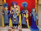  Shri Mukund Brahmachari, Shri Harikrishna Maharaj, Shri Gopinath Dev and Shri Radhikaji