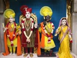  Shri Mukund Brahmachari, Shri Harikrishna Maharaj, Shri Gopinath Dev and Shri Radhikaji