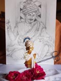  Shri Harikrishna Maharaj adorned in chandan