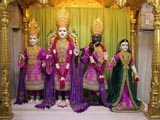 Shri Mukund Brahmachari, Shri Harikrishna Maharaj, Shri Gopinath Dev and Shri Radhikaji